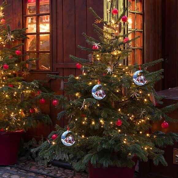 🆕 Elephant Christmas Ornaments Acrylic Tree Decoration Keepsake Party Supplies - Picture 5 of 7